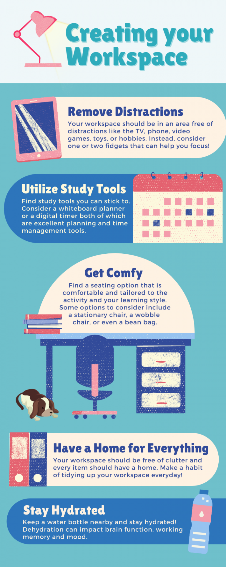 Creating Your Workspace (Infographic) - Strategies for Learning