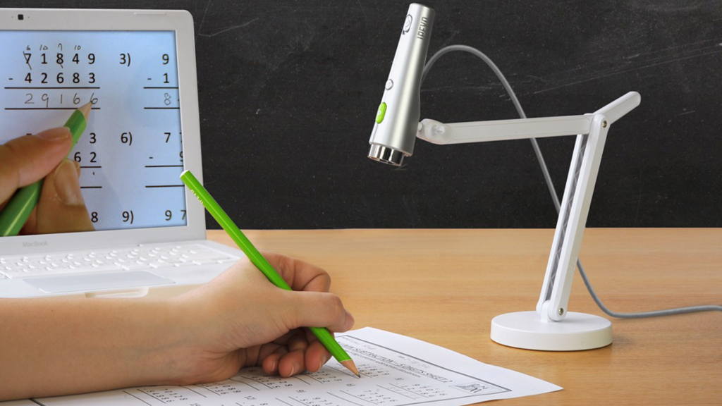 Document camera for multisensory tools for math 